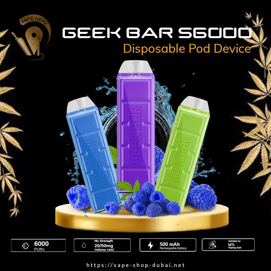 Geek Bar S6000 Disposable Pod Device - Vape Here Store