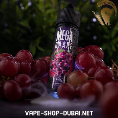 MEGA GRAPE 60ML E-LIQUID -GRAND E-LIQUID - Vape Here Store