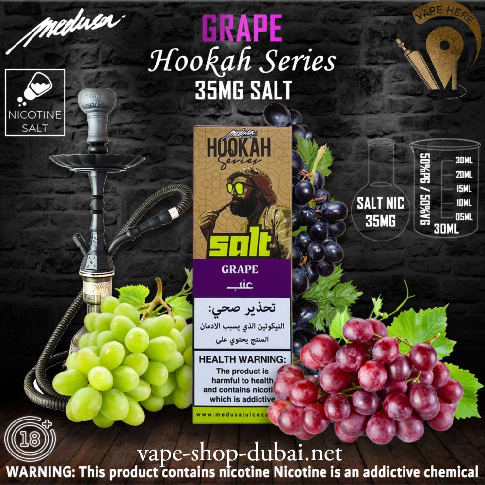 MEDUSA JUICE GRAPE SALTNIC 30ML - HOOKAH SERIES - Vape Here Store