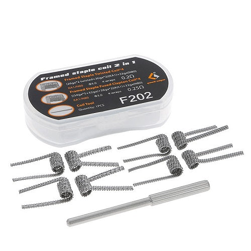 GEEKVAPE F202 FRAMED STAPLE 2 IN 1 PREBUILT COILS | Vape Shop Dubai | Vape  Best Price | Vape Alain Delivery | Vape Here Store