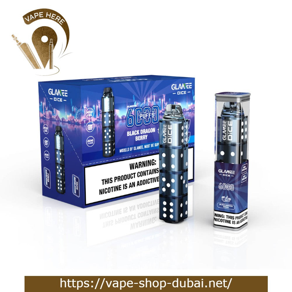 Glamee Dice Disposable Device (6000 Puffs) - 50mg - Vape Here Store