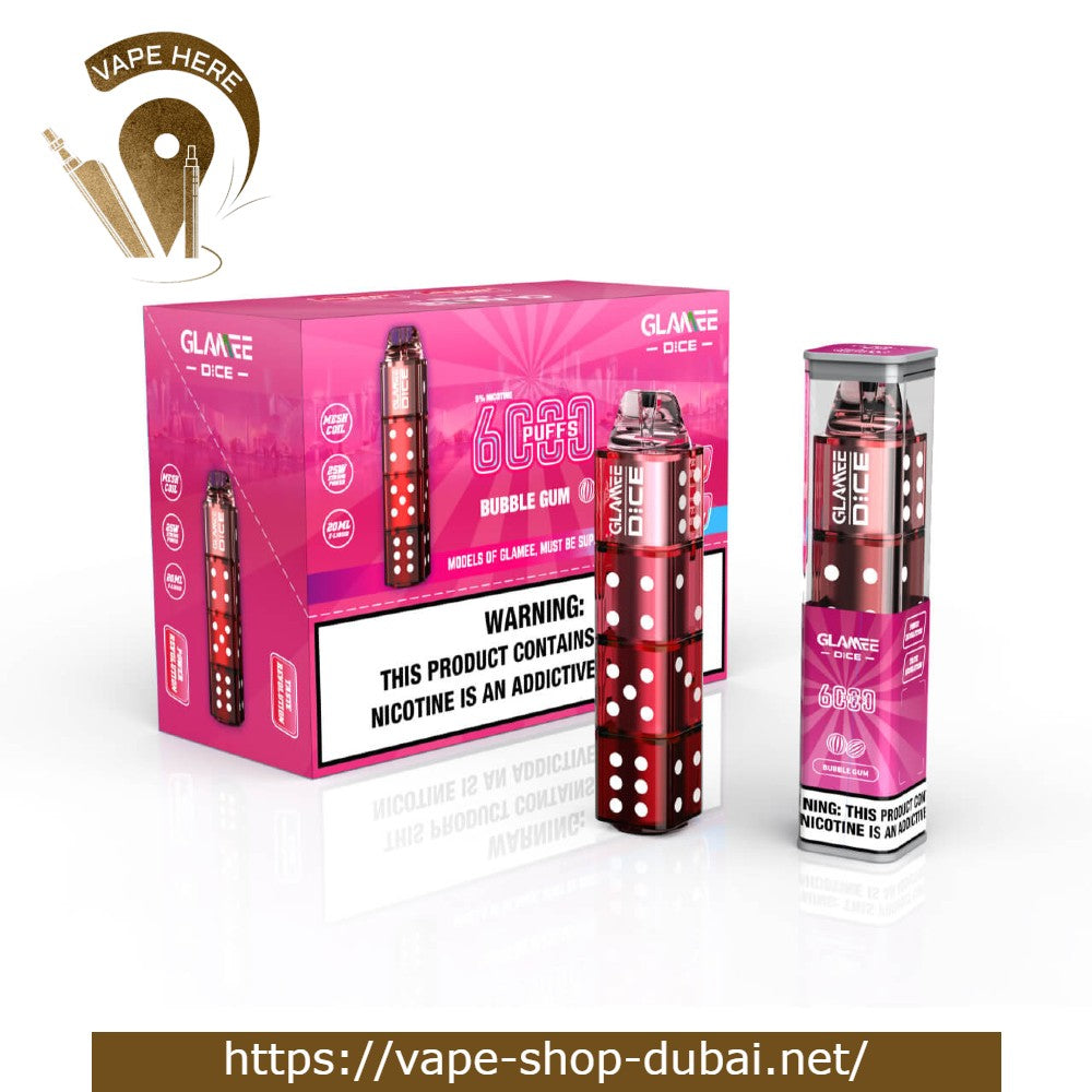 Glamee Dice Disposable Device (6000 Puffs) - 50mg - Vape Here Store