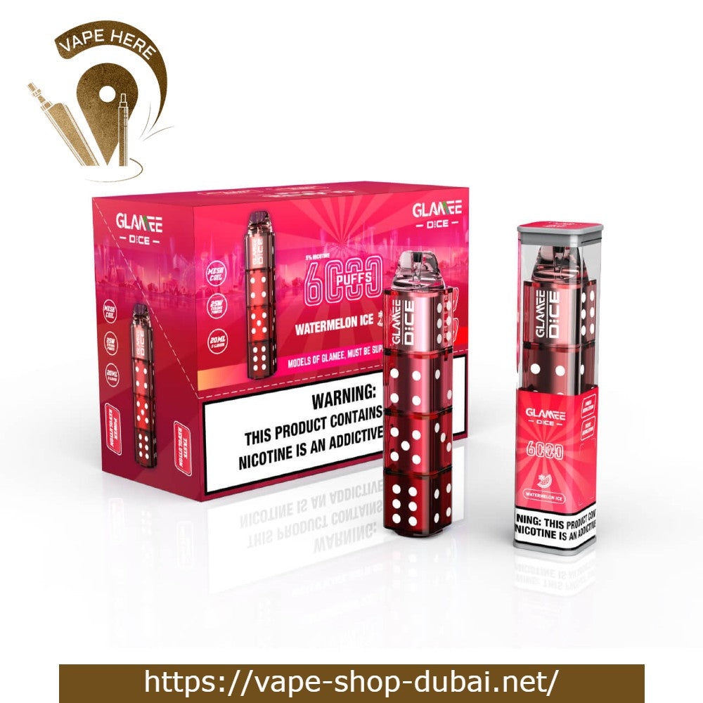Glamee Dice Disposable Device (6000 Puffs) - 50mg - Vape Here Store