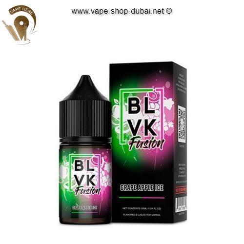 BLVK GRAPE APPLE ICE SaltNic 30ml - BLVK FUSION SERIES - Vape Here Store