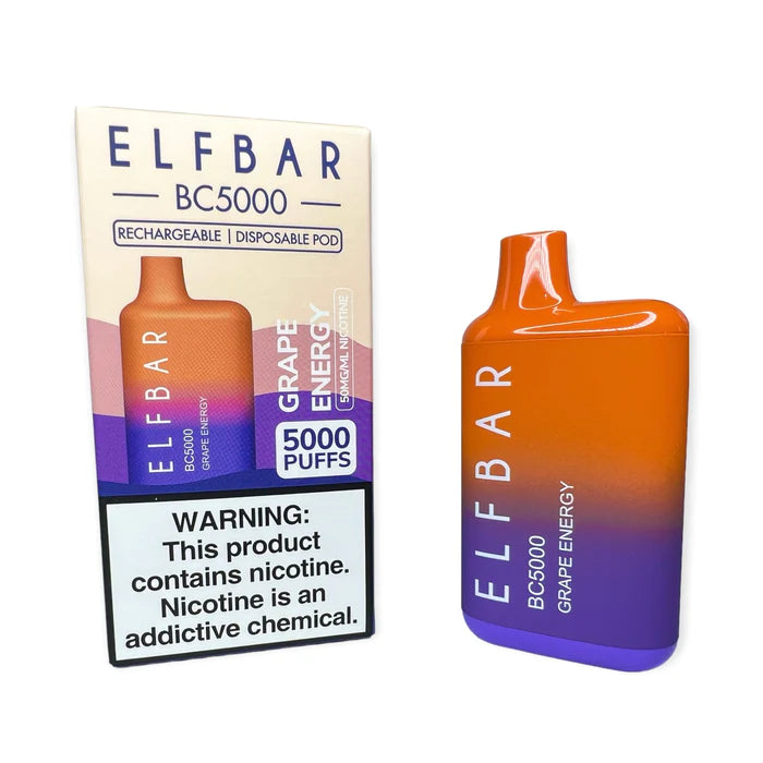 ELF Bar BC5000 Puffs Disposable Pod Device (20mg & 50mg)