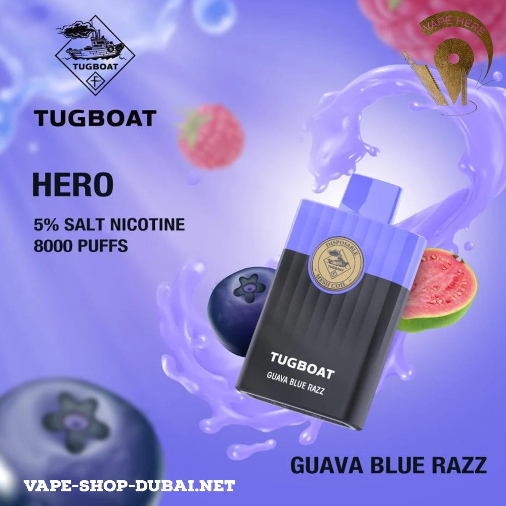 TUGBOAT HERO 8000 PUFFS DISPOSABLE VAPE - Vape Here Store