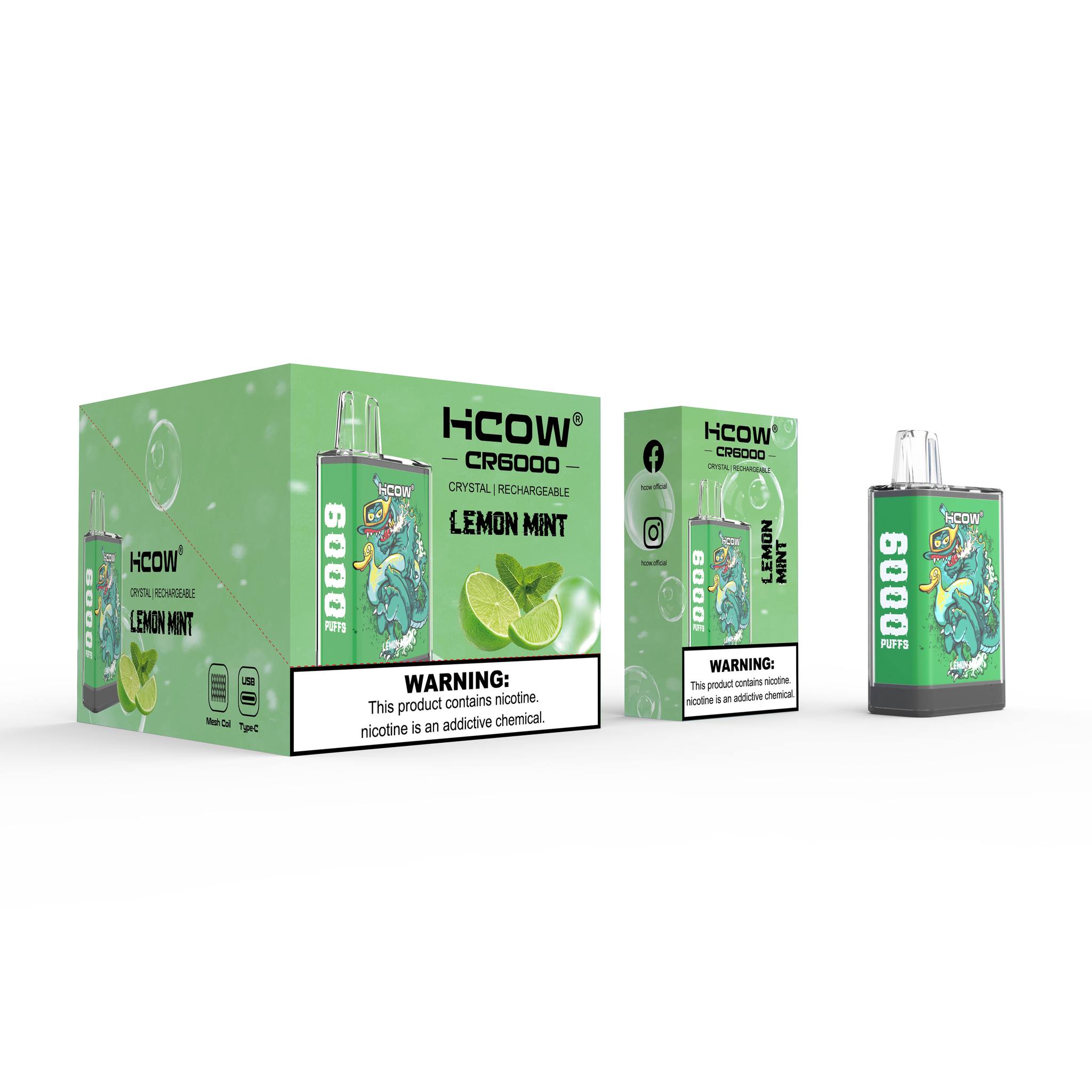 HCOW CR6000 Disposable Vape – 6000 Puffs