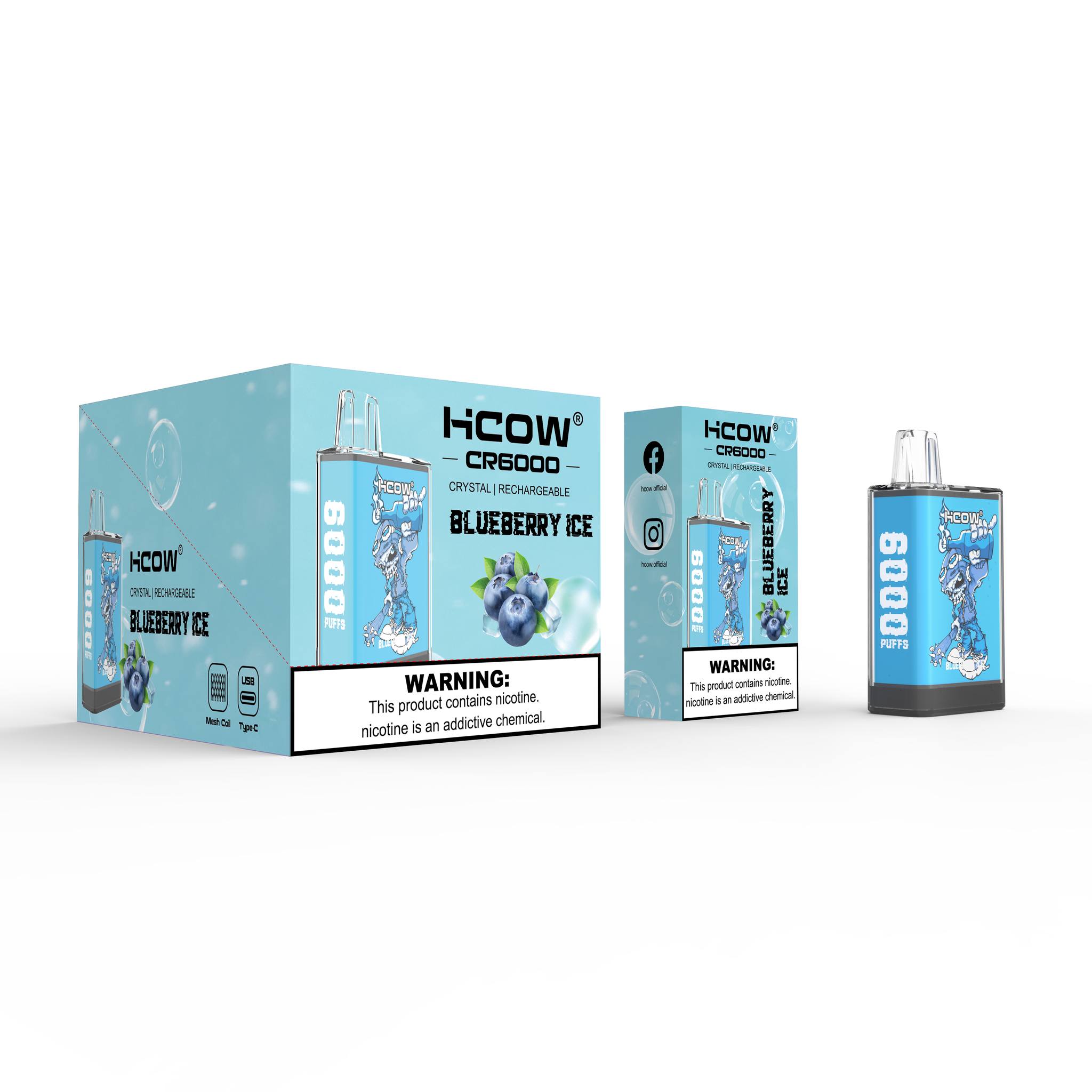 HCOW CR6000 Disposable Vape – 6000 Puffs