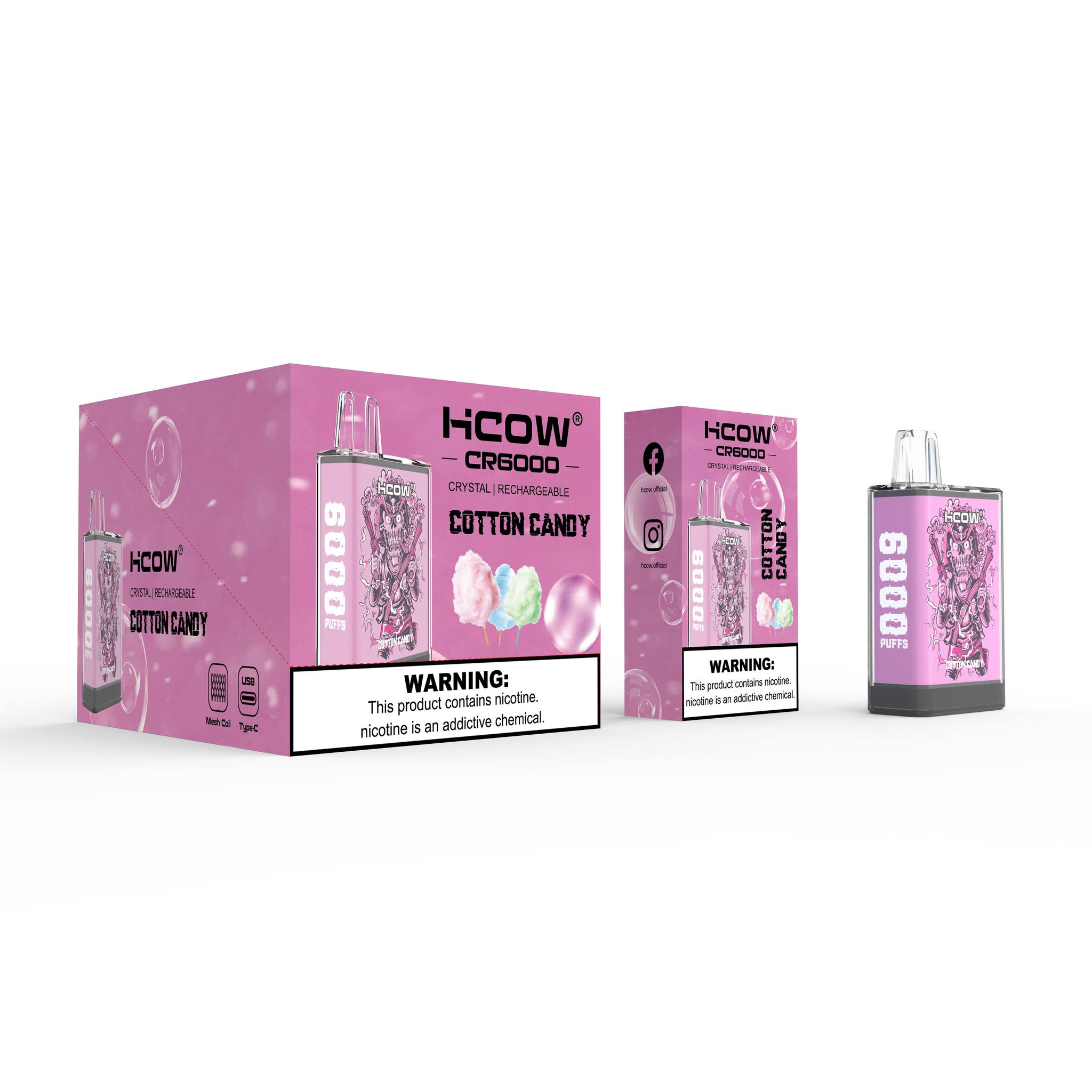 HCOW CR6000 Disposable Vape – 6000 Puffs