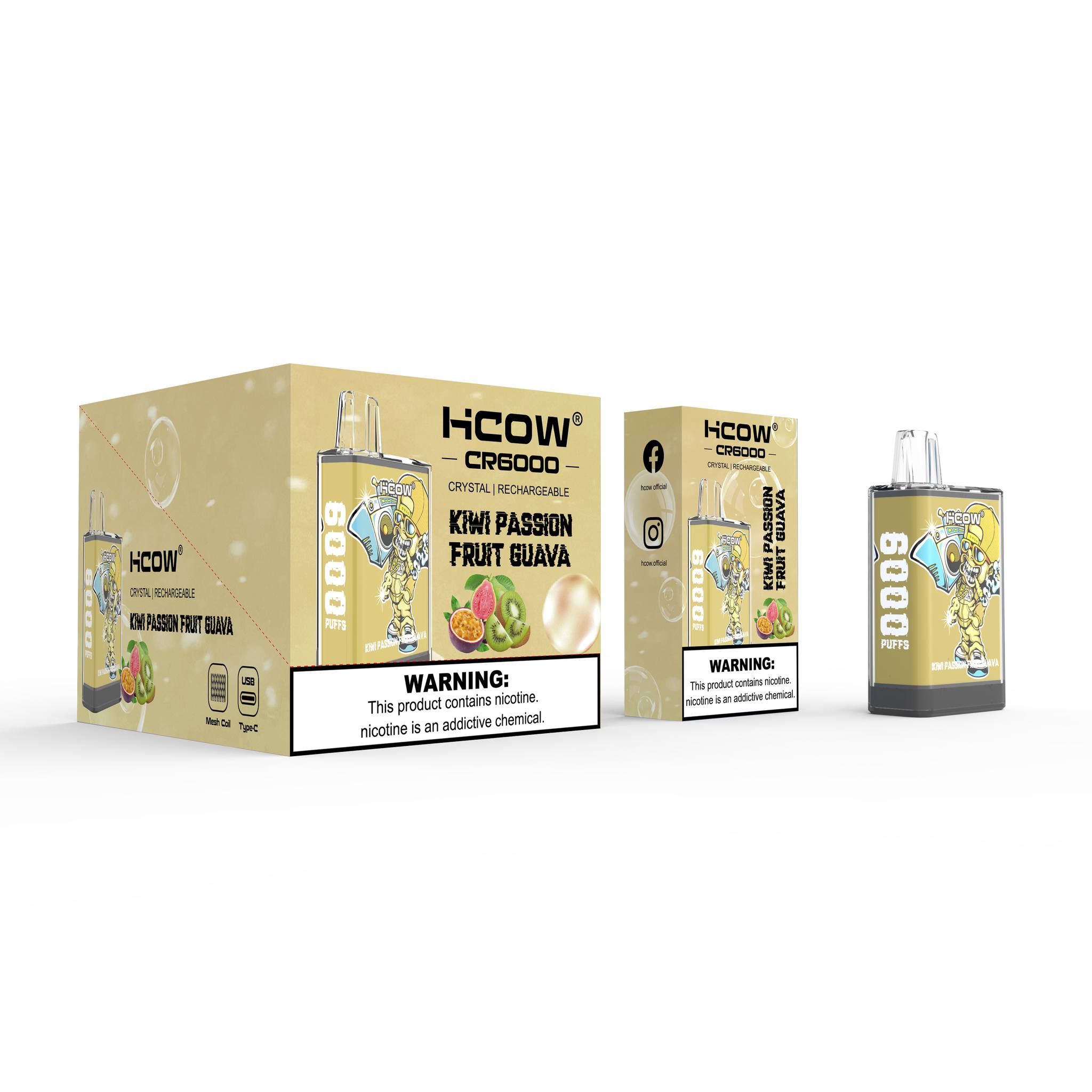 HCOW CR6000 Disposable Vape – 6000 Puffs