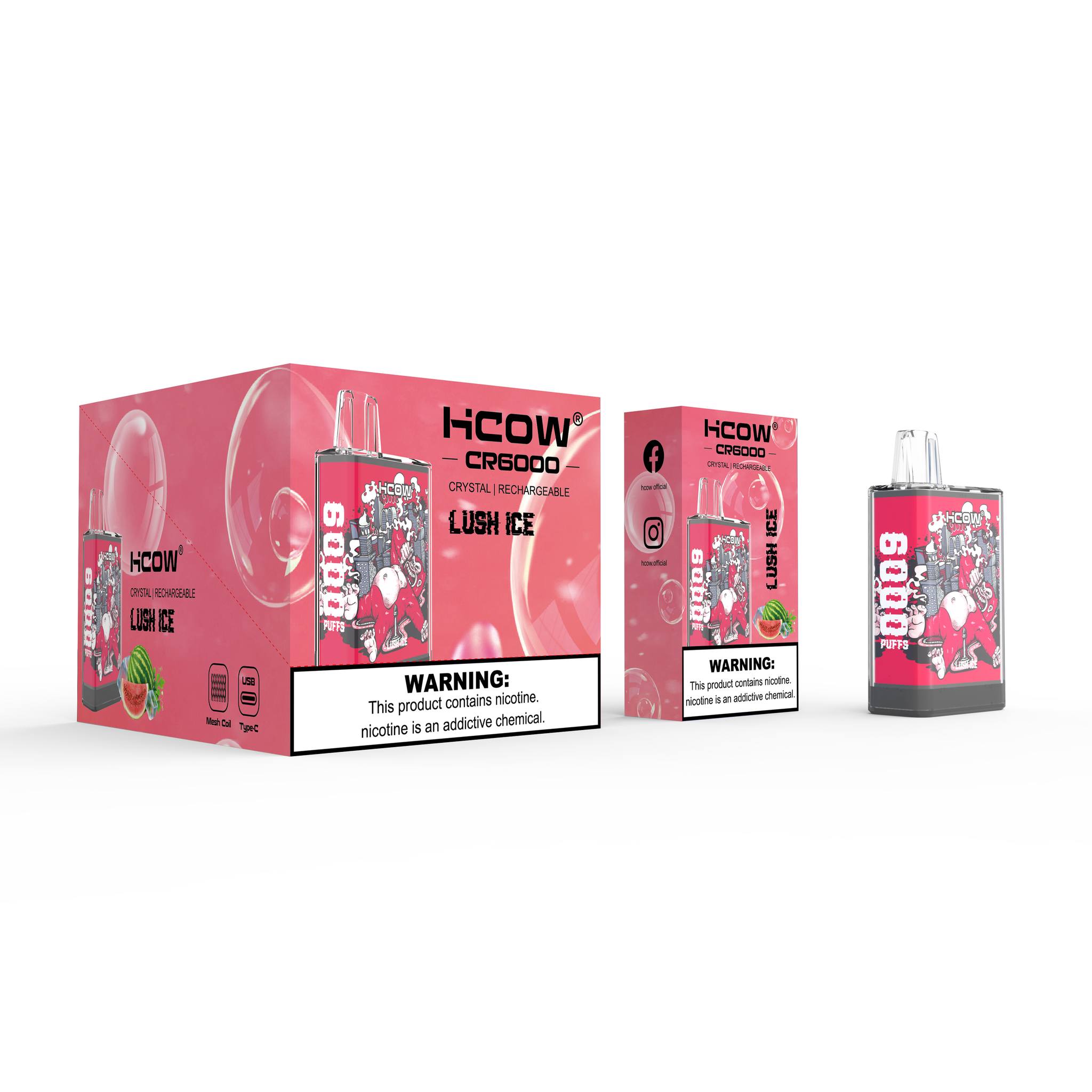 HCOW CR6000 Disposable Vape – 6000 Puffs