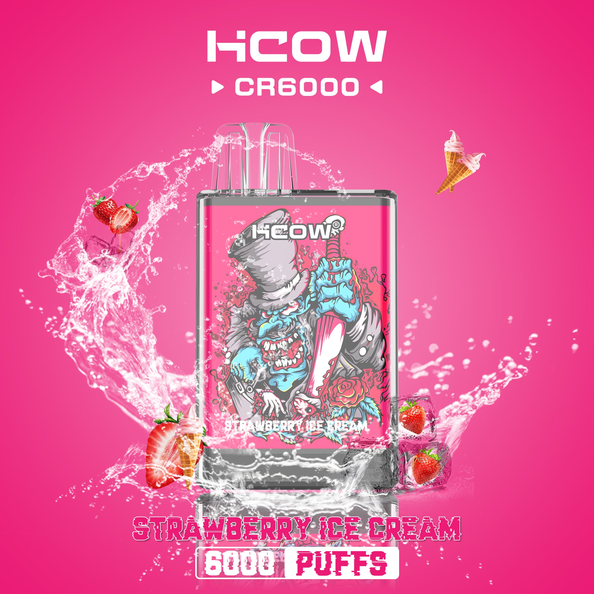 HCOW CR6000 Disposable Vape – 6000 Puffs - Vape Here Store