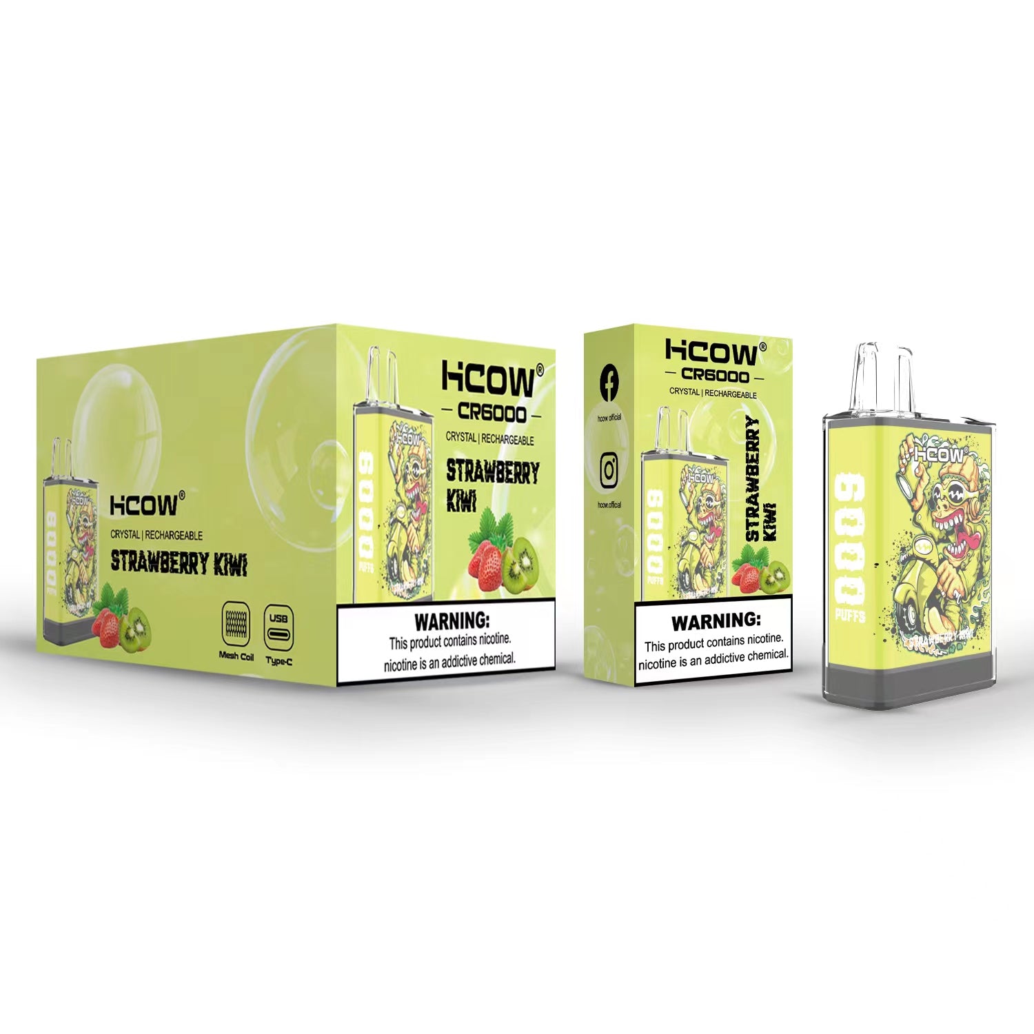 HCOW CR6000 Disposable Vape – 6000 Puffs