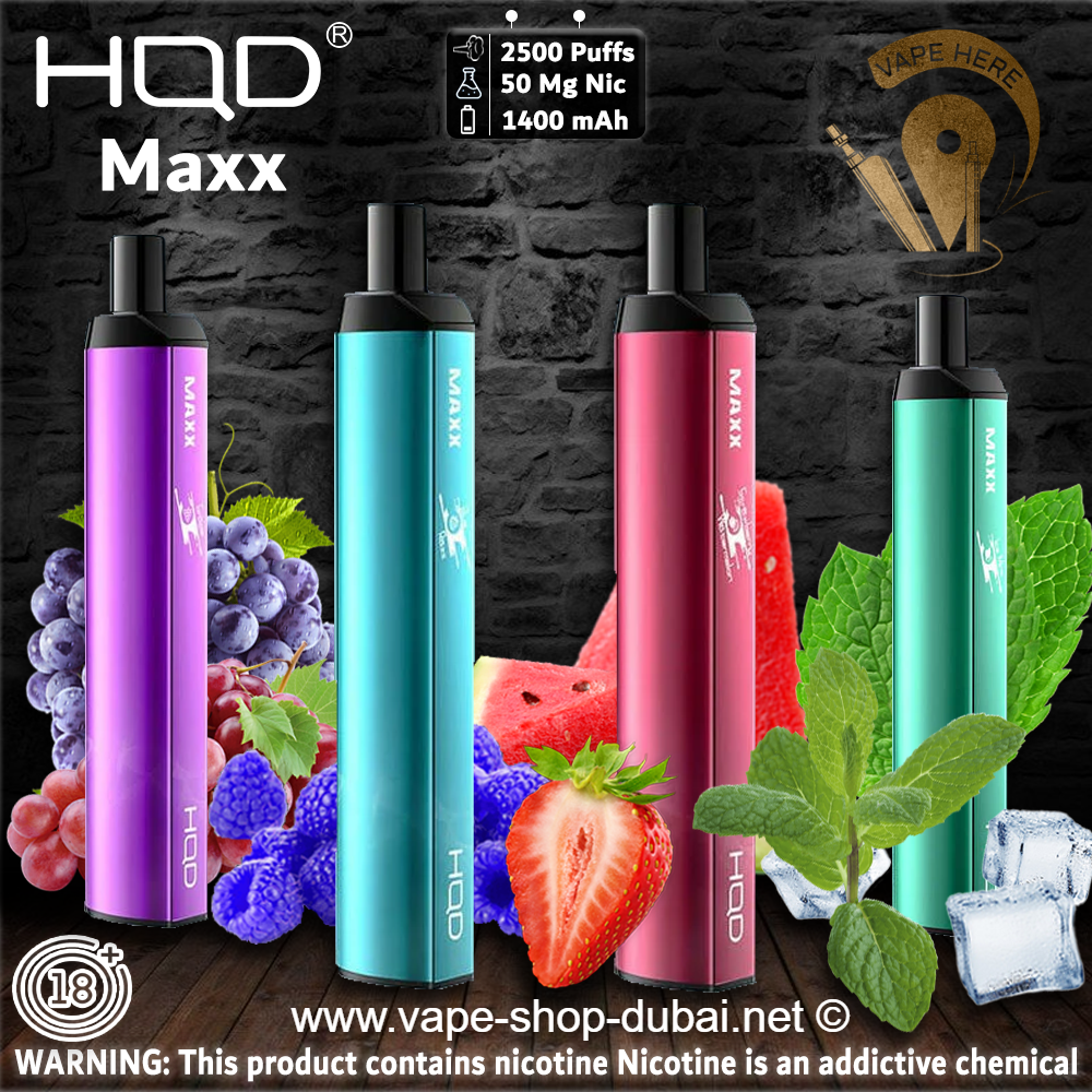 HQD Maxx 2500 Puffs Disposable Vape - Vape Here Store