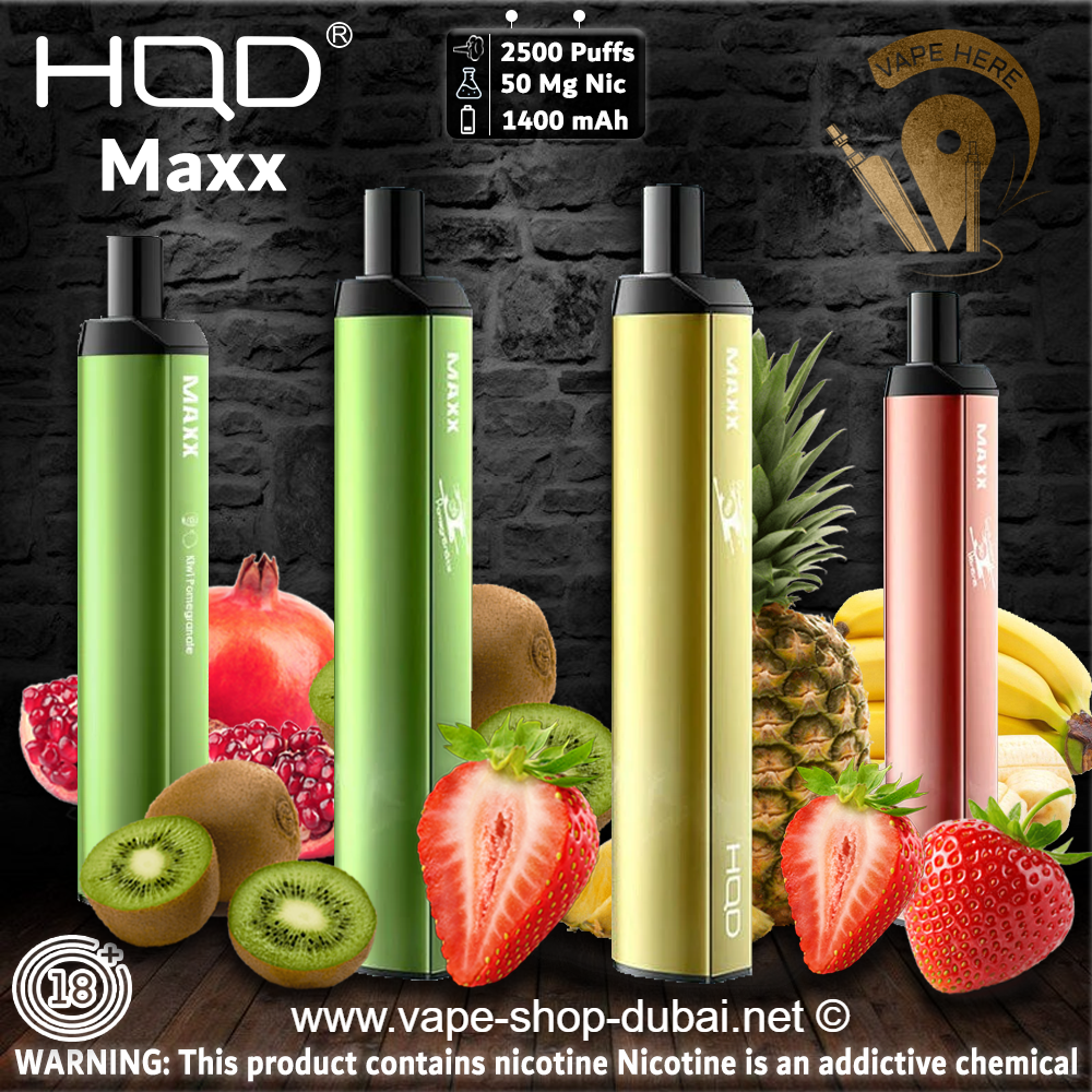 HQD Maxx 2500 Puffs Disposable Vape - Vape Here Store