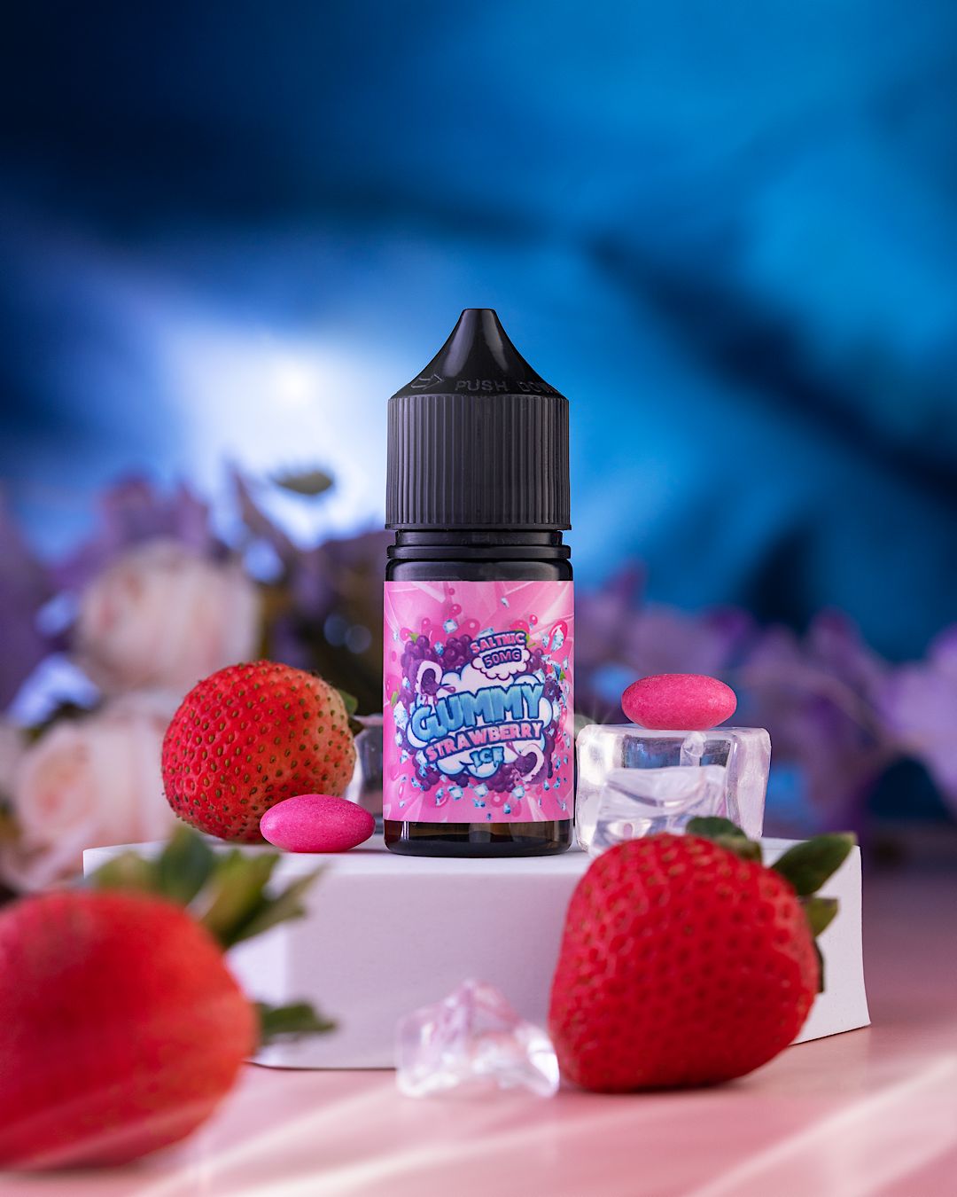 Gummy Strawberry Ice 30ml Saltnic by Gummy Eliquid - Vape Here Store
