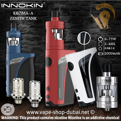 INNOKIN KROMA-A 75W & ZENITH TANK STARTER KIT - Vape Here Store