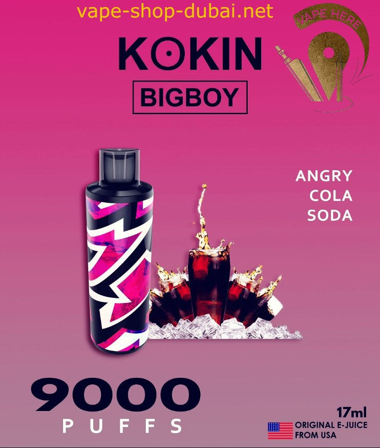 KOKIN BIG BOY 9000 PUFFS DISPOSABLE VAPE - Vape Here Store