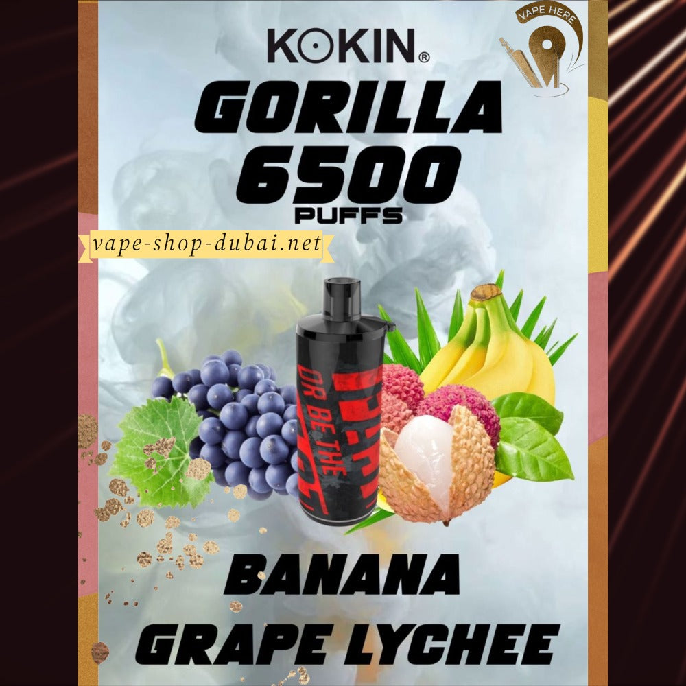 KOKIN GORILLA  6500 PUFFS DISPOSABLE VAPE - Vape Here Store