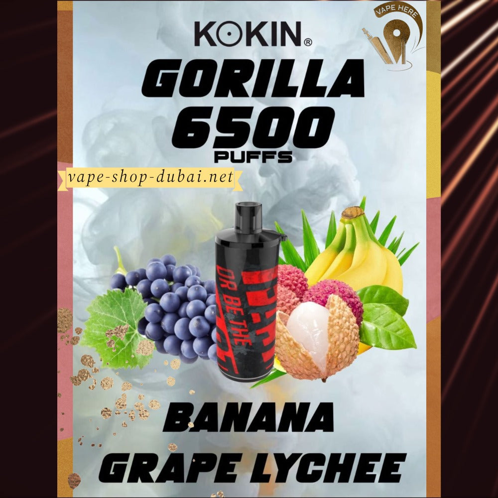 KOKIN GORILLA  6500 PUFFS DISPOSABLE VAPE - Vape Here Store