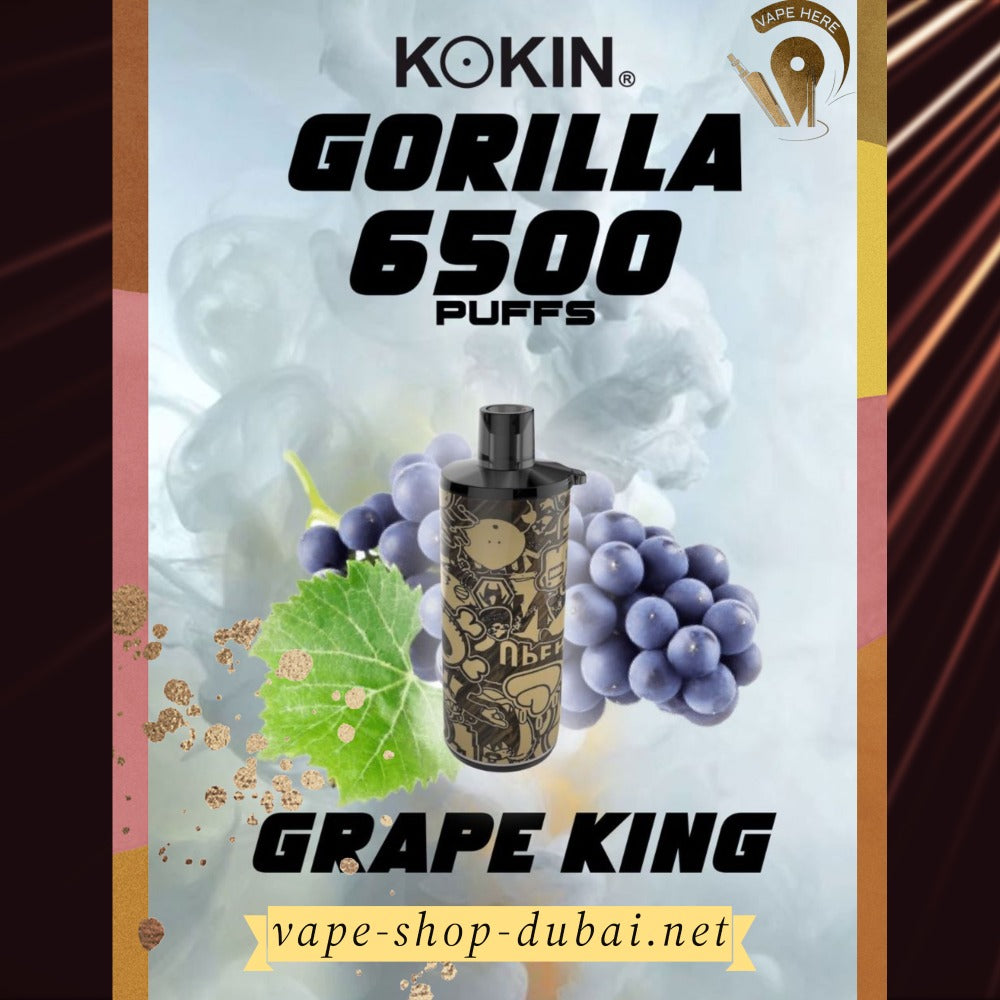 KOKIN GORILLA  6500 PUFFS DISPOSABLE VAPE - Vape Here Store