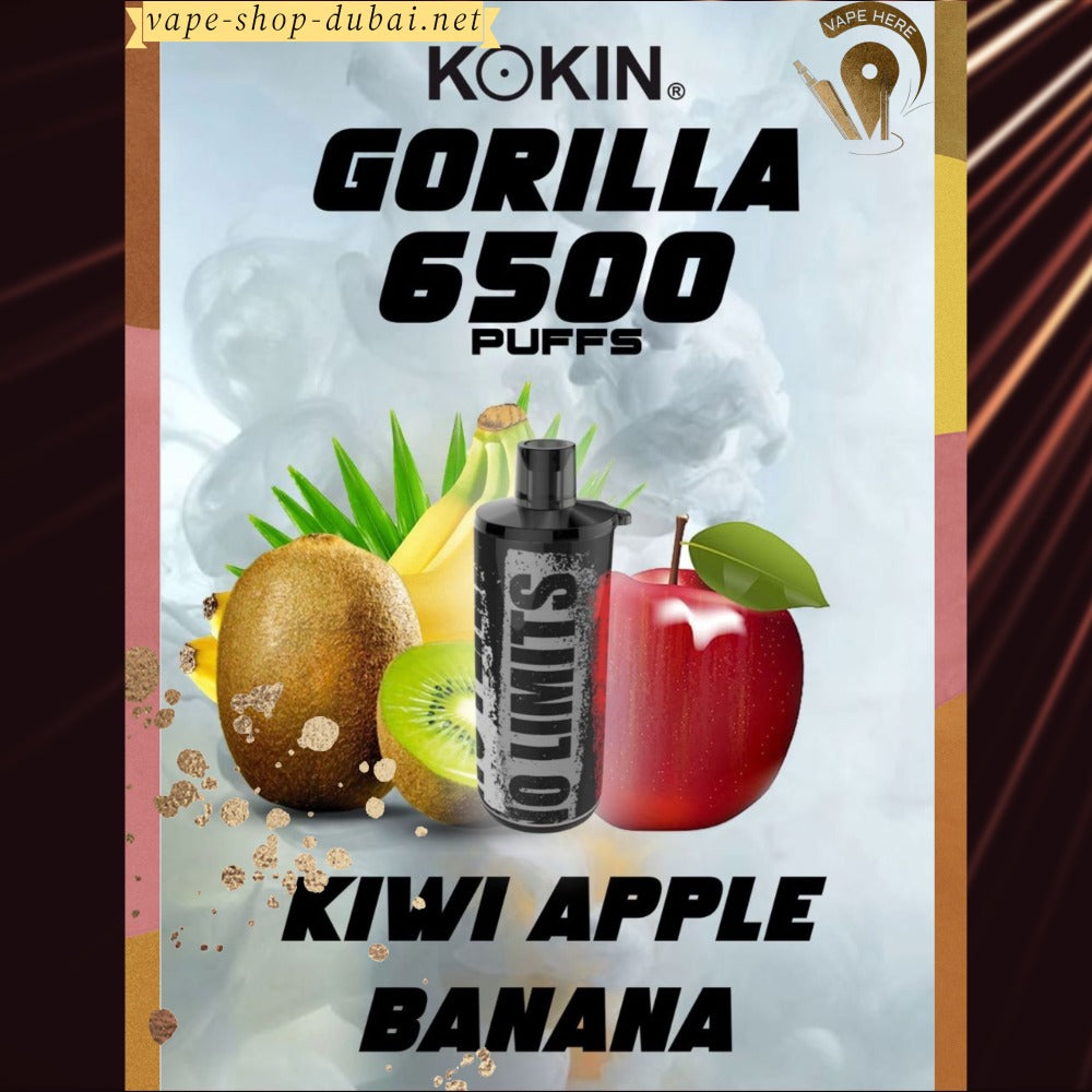 KOKIN GORILLA  6500 PUFFS DISPOSABLE VAPE - Vape Here Store