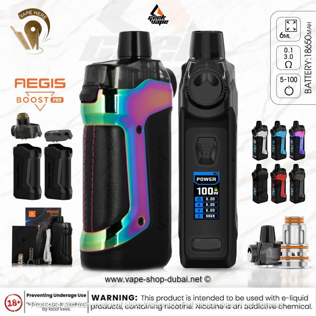 GEEKVAPE Aegis Boost PRO 100W POD MOD KIT - Vape Here Store