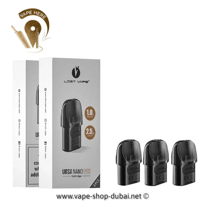 LOST VAPE URSA NANO REPLACEMENT PODS | Vape Alain Delivery | Vape Online  Abu Dhabi | Vape Near Me | Vape Here Store
