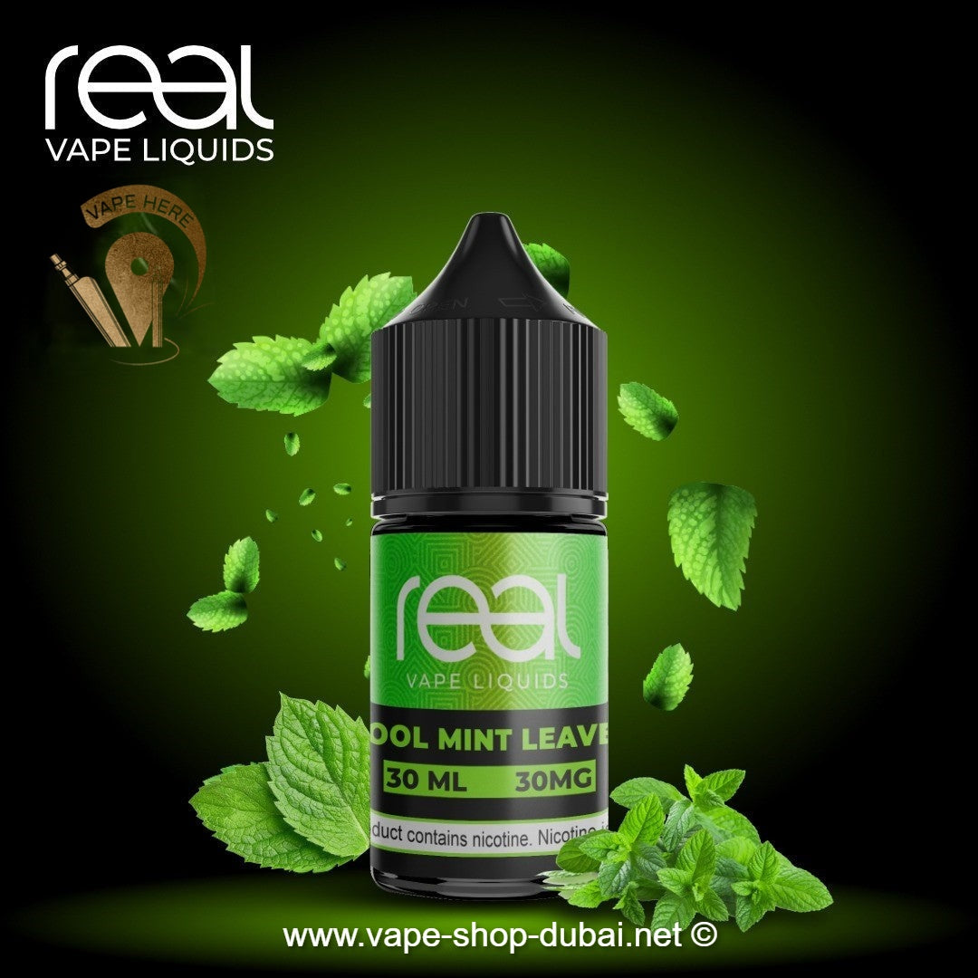 COOL MINT LEAVES - REAL VAPE SALTNIC 30ml - Vape Here Store