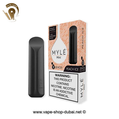 MYLE Mini Peach Ice Disposable Device - Vape Here Store