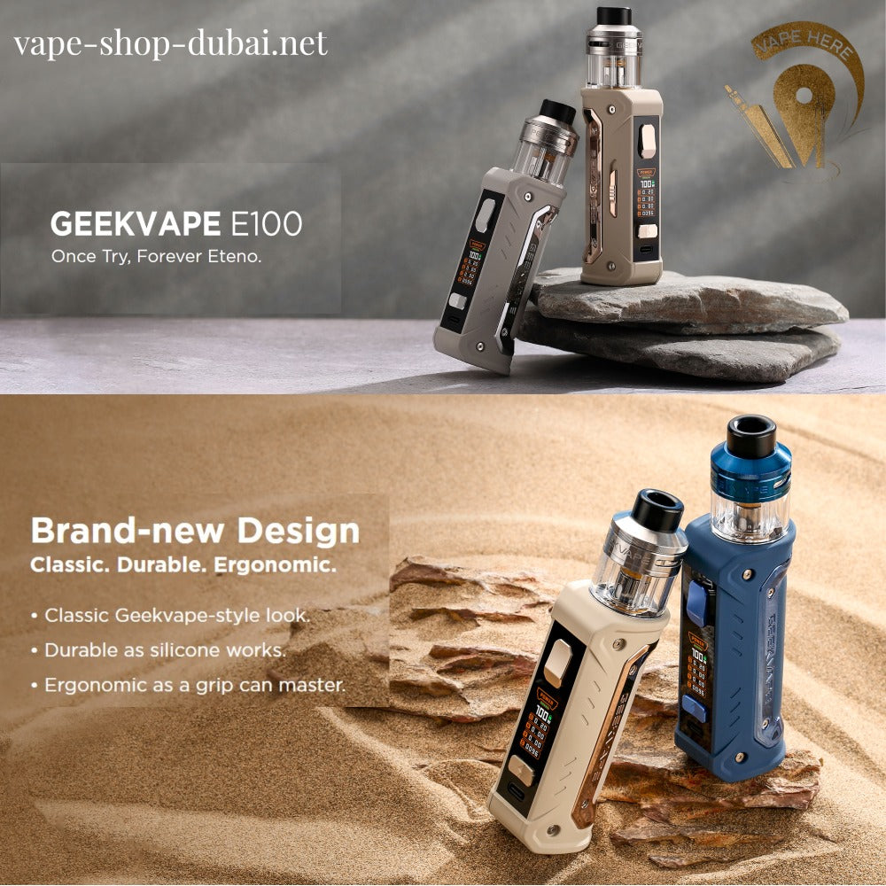 Geekvape E100 Aegis Eteno GEEK VAPE E100 AEGIS ETENO KIT | Buy Vape Dubai |  Vape Delivery Same Day | Dubai & Abu Dhabi Pod Vape GEEKVAPE - AEGIS ETENO ( E100) - VAPE KIT Starter Kits