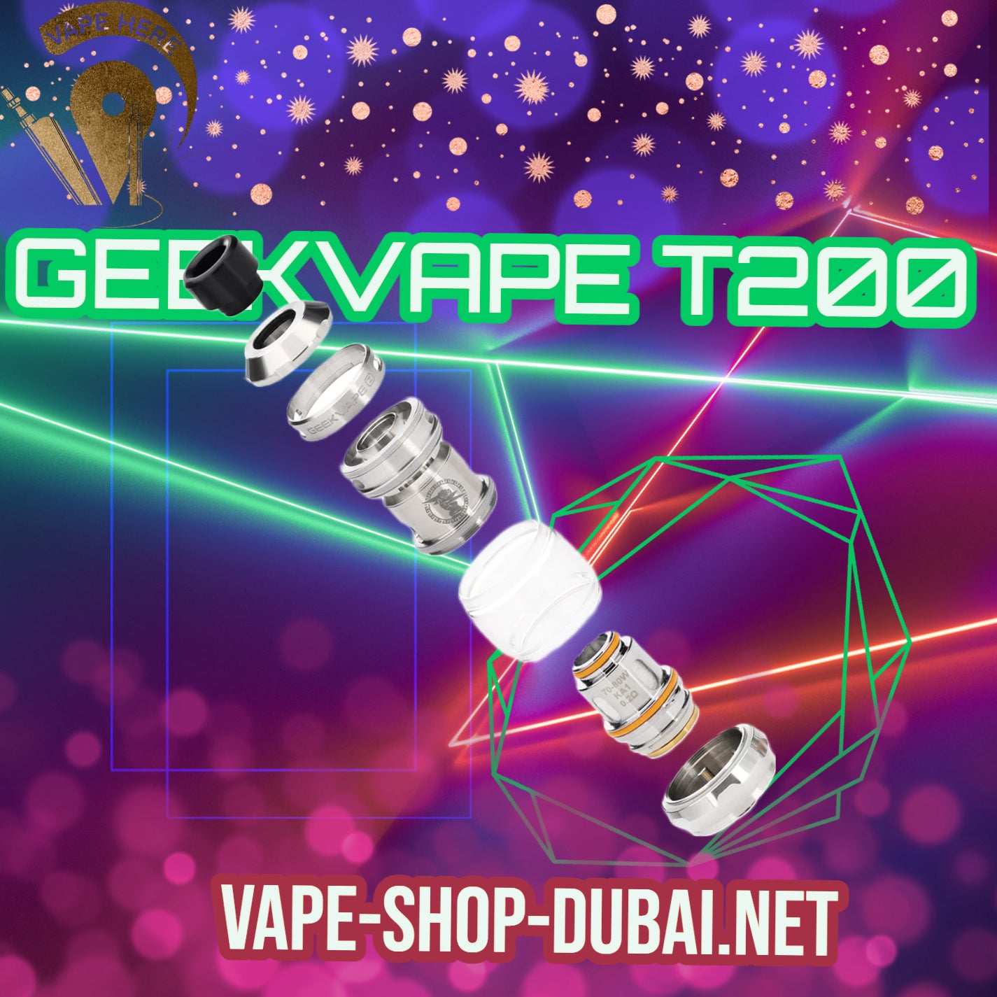 GEEKVAPE T200 (Aegis Touch) STARTER KIT 200W - Vape Here Store