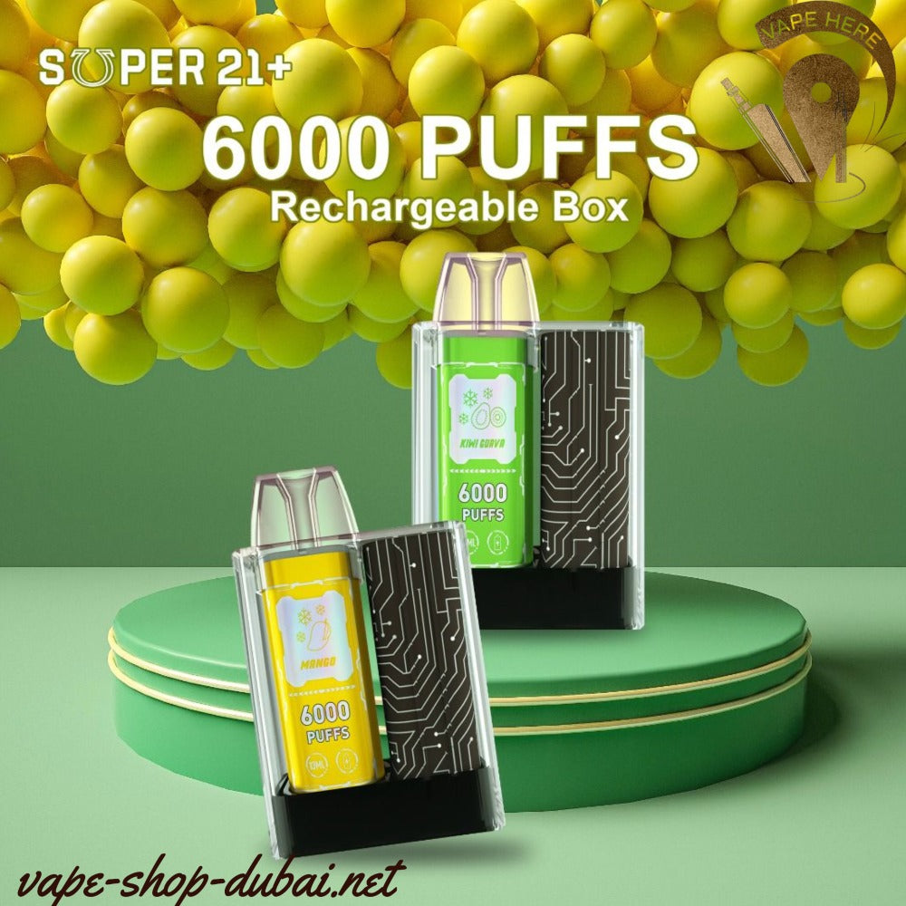 SUPER 21+ 6000 Puffs Disposable Kit - Vape Here Store