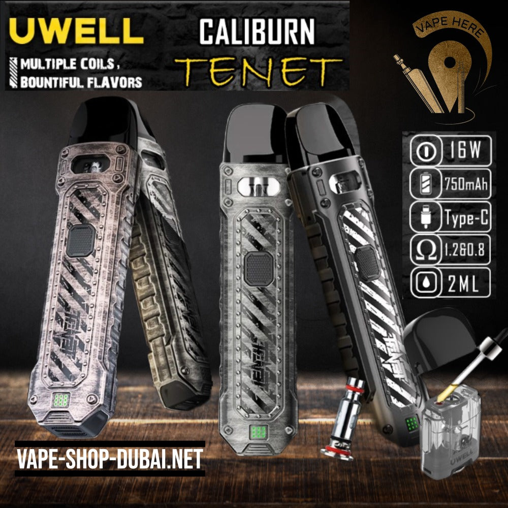 UWELL CALIBURN TENET 750mAh POD SYSTEM - Vape Here Store