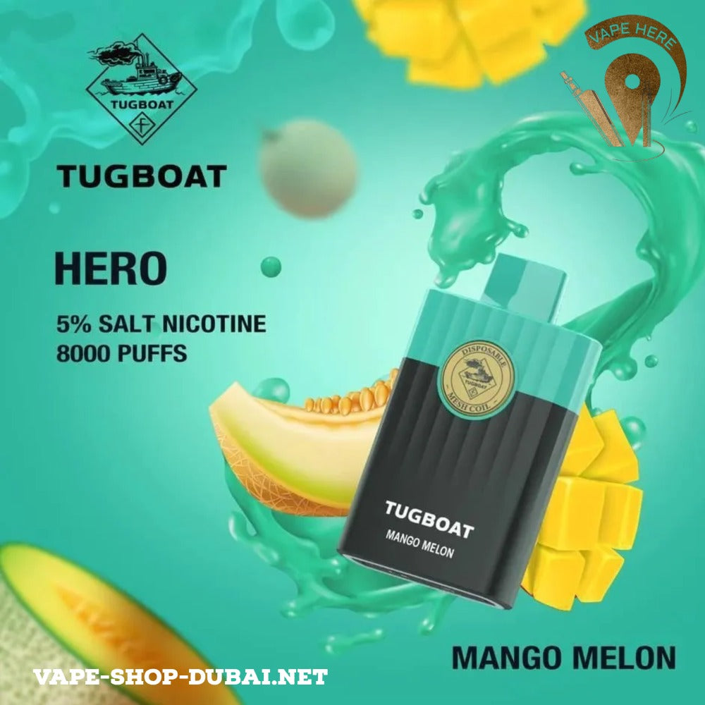 TUGBOAT HERO 8000 PUFFS DISPOSABLE VAPE - Vape Here Store