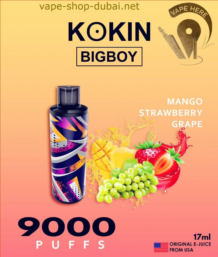 KOKIN BIG BOY 9000 PUFFS DISPOSABLE VAPE - Vape Here Store