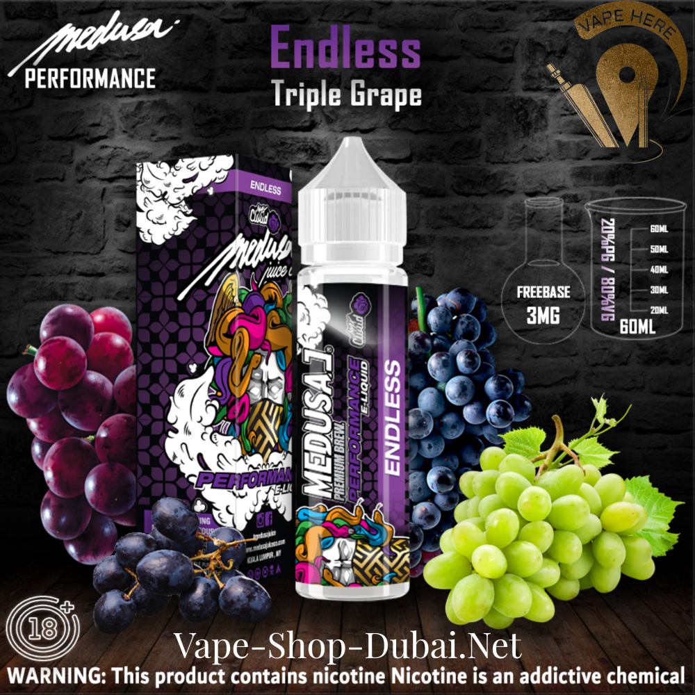 MEDUSA JUICE ENDLESS 60ML E-liquids PERFORMANCE SERIES - Vape Here Store