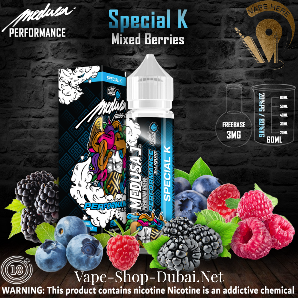 MEDUSA JUICE SPECIAL K 60ML E-liquids PERFORMANCE SERIES - Vape Here Store