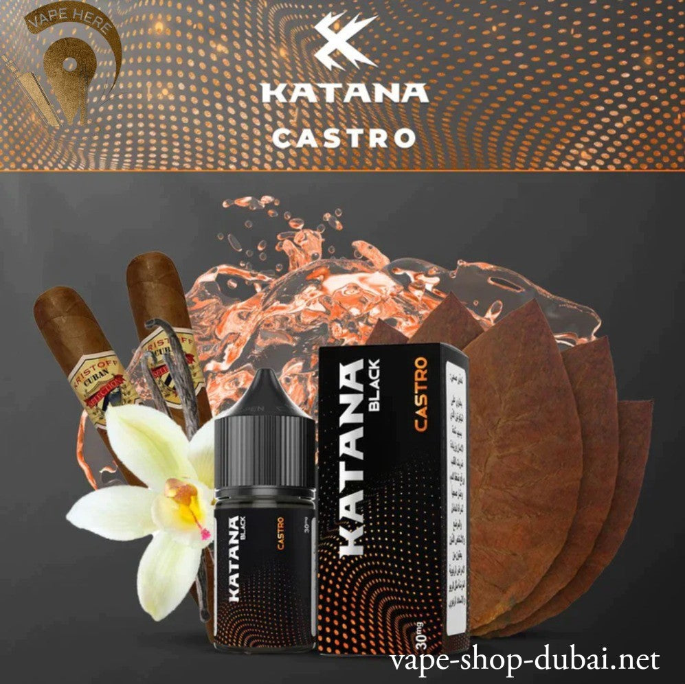KATANA CASTRO SALTNIC 30ML - BLACK SERIES - Vape Here Store