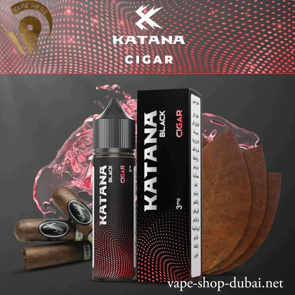 KATANA CIGAR E-LIQUIDE 60ML - BLACK SERIES - Vape Here Store