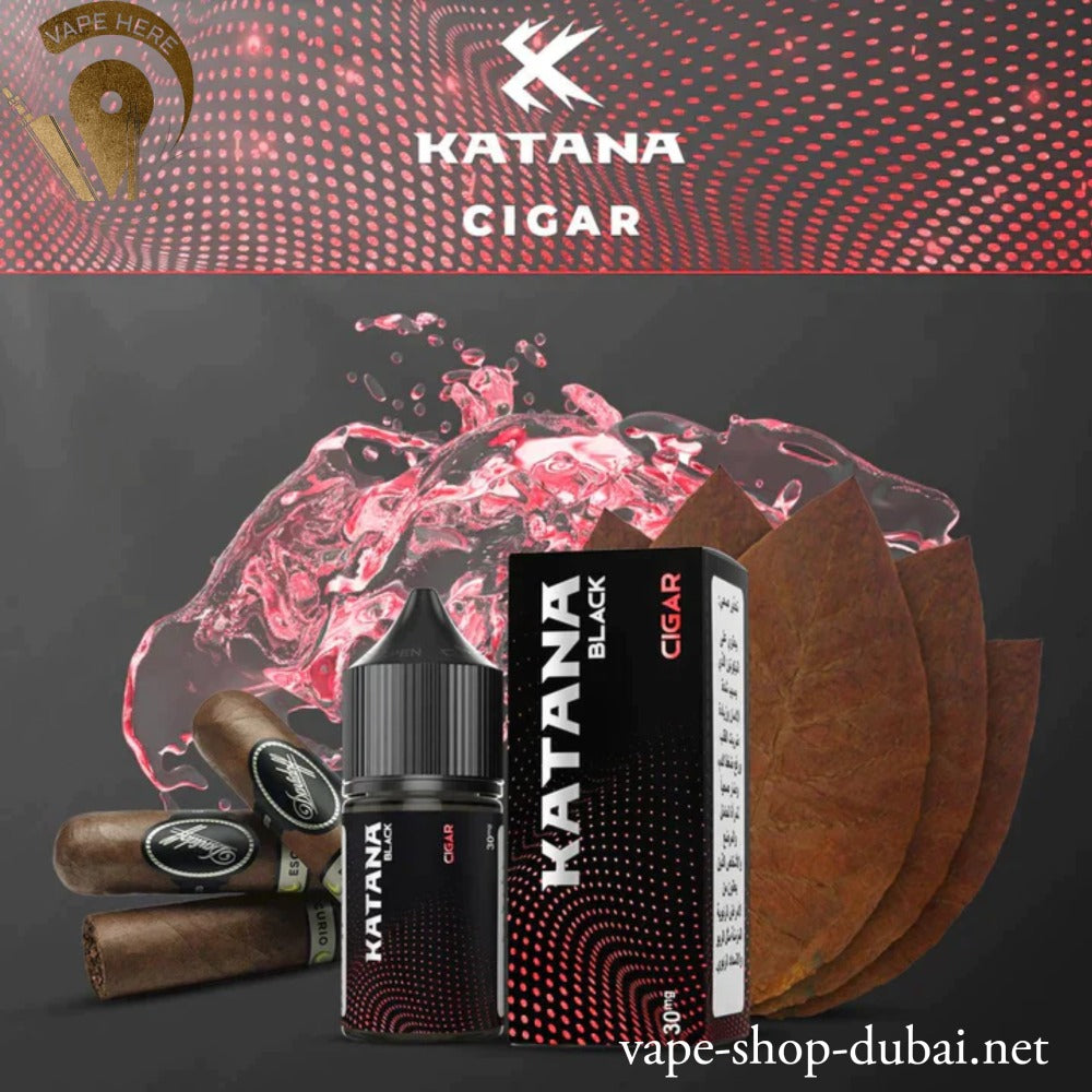 KATANA CIGAR SALTNIC 30ML- BLACK SERIES - Vape Here Store