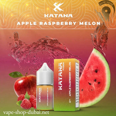 KATANA APPLE RASPBERRY MELON SALTNIC 30ML- FUSION SERIES - Vape Here Store