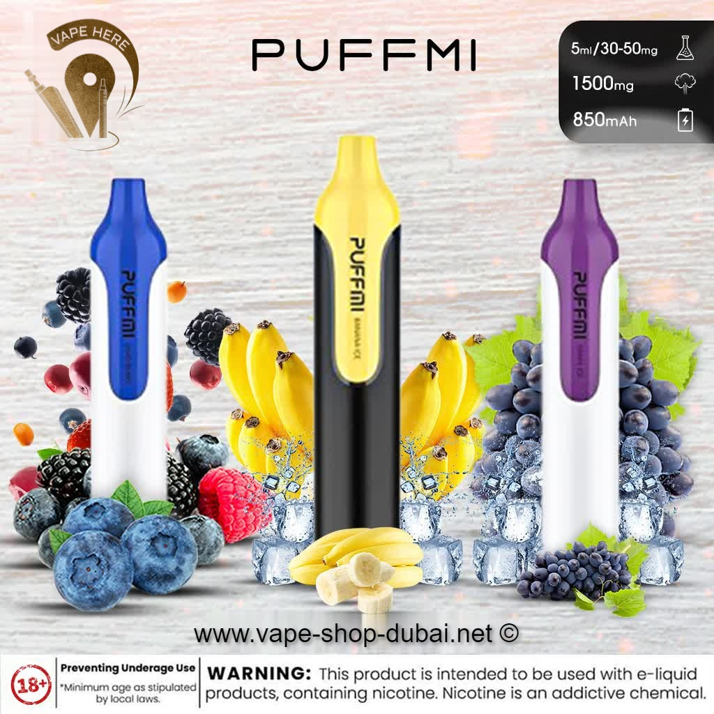 MOOSH PUFFMI DISPOSABLE PEN (30mg & 50mg - 1500 PUFFS) - Vape Here Store