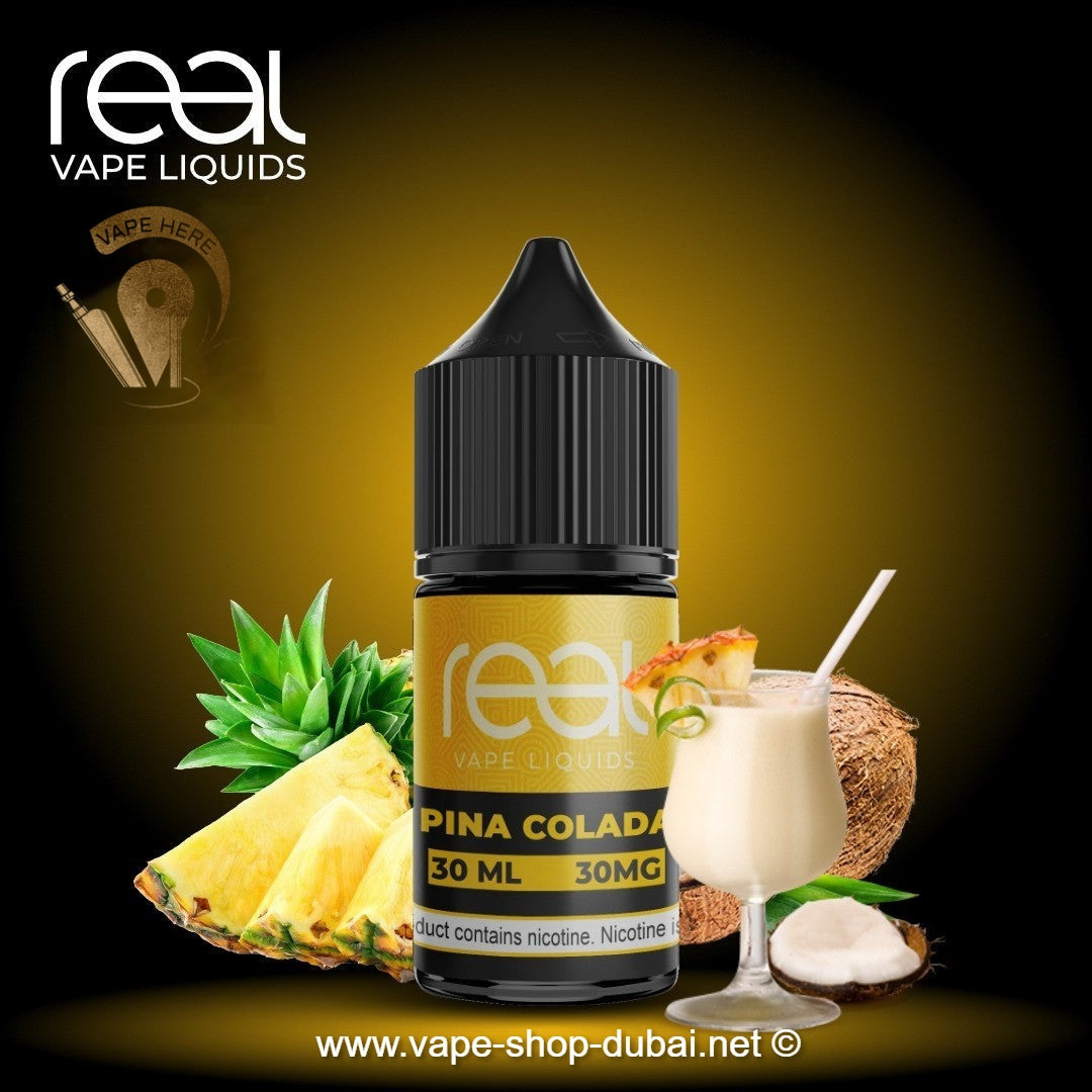 PINA COLADA - REAL VAPE SALTNIC 30ml - Vape Here Store