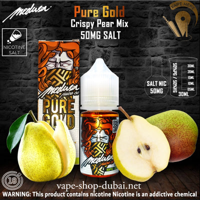 MEDUSA JUICE PURE GOLD SALTNIC 30ML - CLASSIC SERIES - Vape Here Store