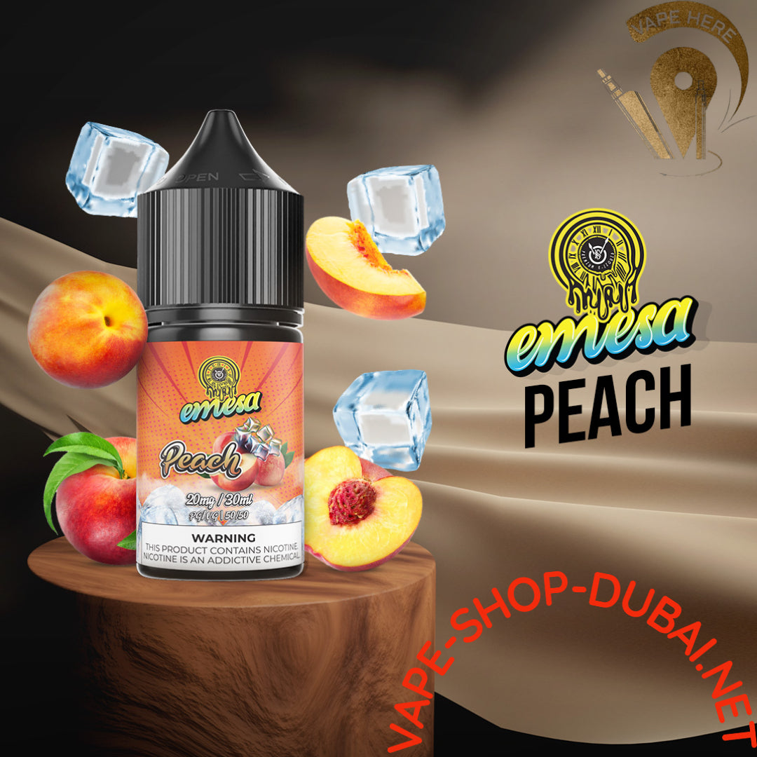 EMESA PEACH SALTNIC 30ML - Vape Here Store