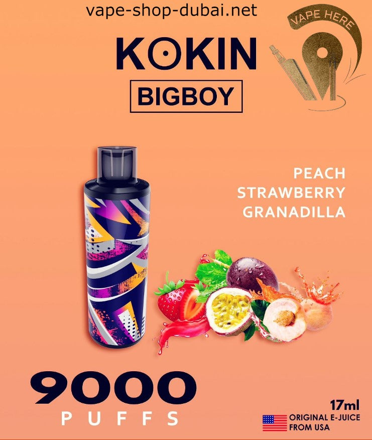 KOKIN BIG BOY 9000 PUFFS DISPOSABLE VAPE | Buy Dubai Vape | Vape Here Store