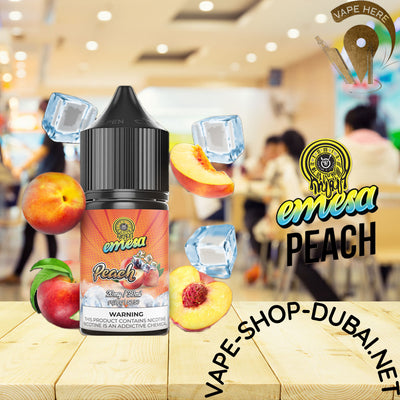 EMESA PEACH SALTNIC 30ML - Vape Here Store