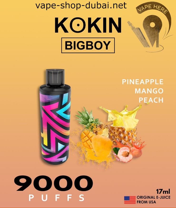 KOKIN BIG BOY 9000 PUFFS DISPOSABLE VAPE | Buy Dubai Vape | Vape Here Store