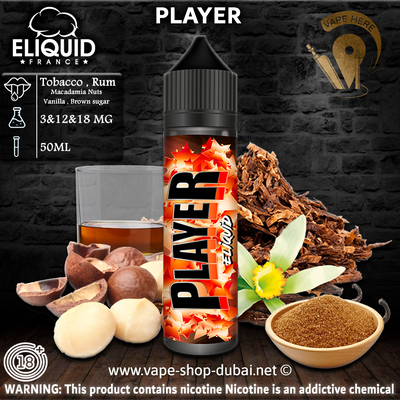 PLAYER - ELIQUID FRANCE 60ML - Vape Here Store